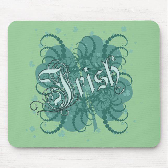 Mousepad Shamrock irlandês (Frente)