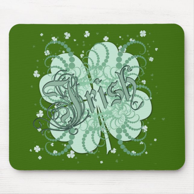 Mousepad Shamrock irlandês (Frente)
