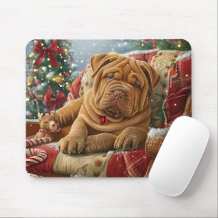 Mousepad Shar Pei Cachorro Festivo