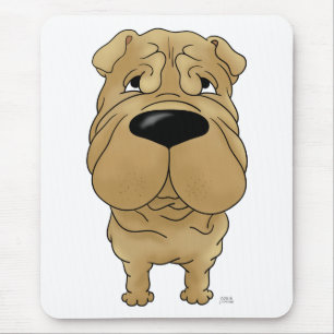 Mousepad Shar-Pei - nariz e bumbum grandes