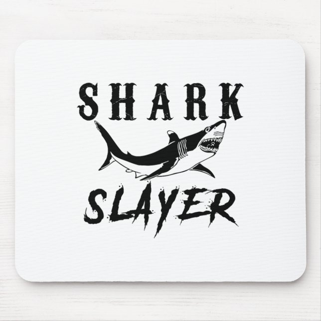 Mousepad Shark Slayer Shark Fishing And Salt Water Anglers  (Frente)