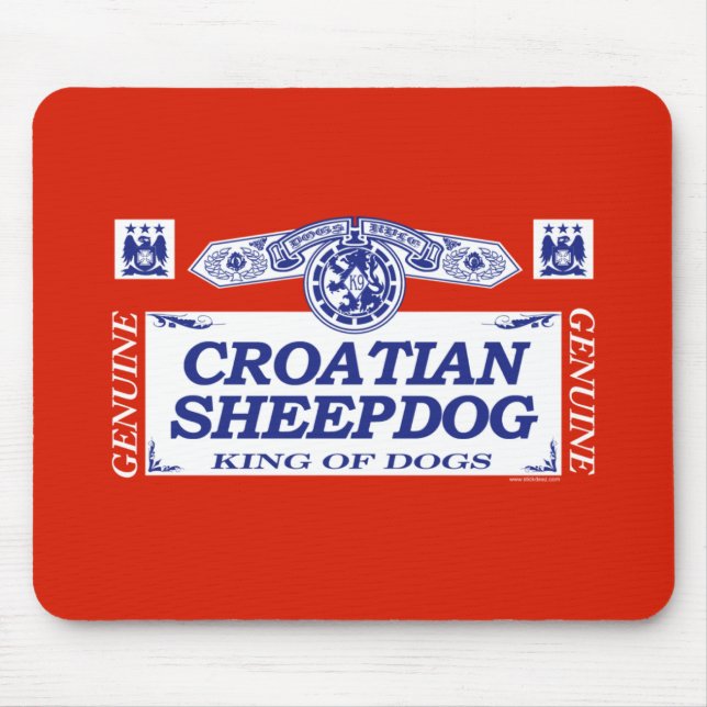 Mousepad Sheepdog croata (Frente)