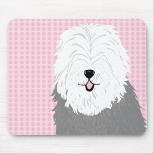 Mousepad Sheepdog inglês velho (com olhos cobertos)