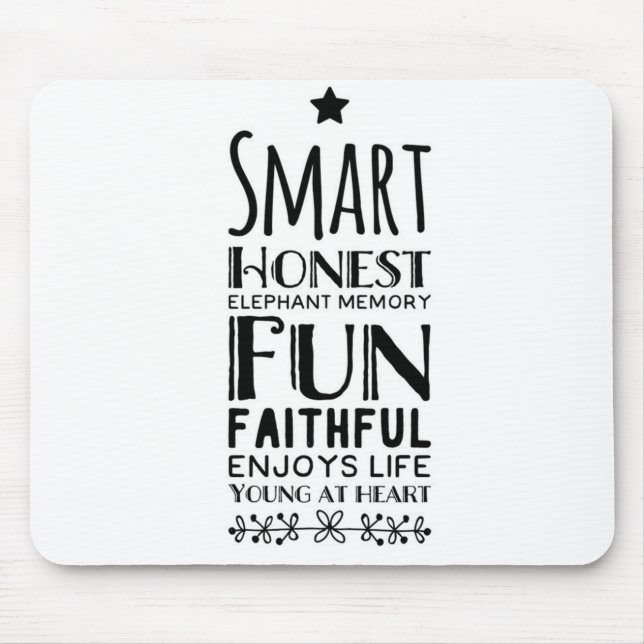 Mousepad Sheffey Acronym com uma estrela (Frente)