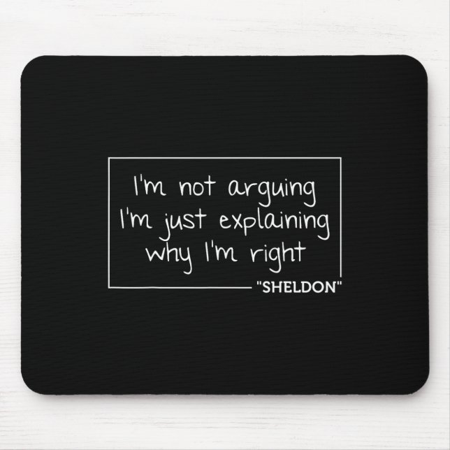 Mousepad Sheldon Cotação Divertida Aniversário Personalizad (Frente)