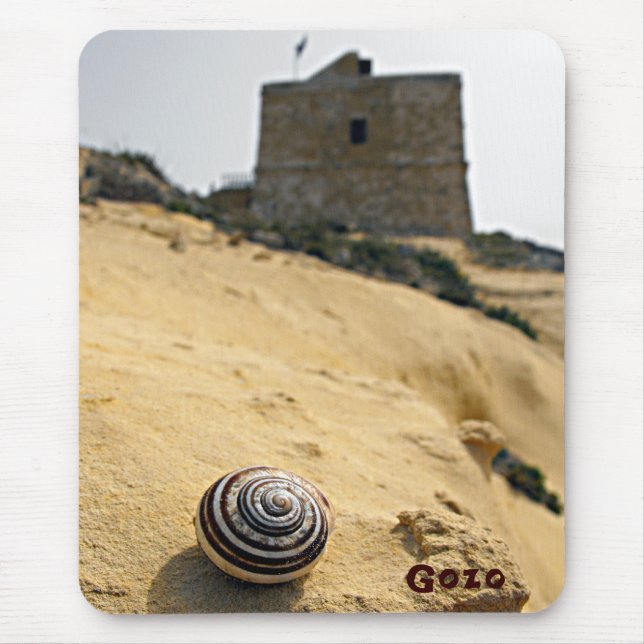 Mousepad Shell and Tower, Gozo, Malta (Frente)