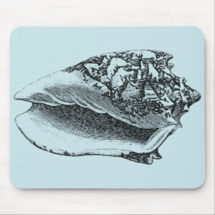 Mousepad Shell Aqua Conch