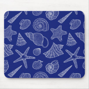 Mousepad Shell azul brilhante modela
