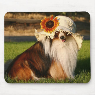 Mousepad Sheltie com chapéu