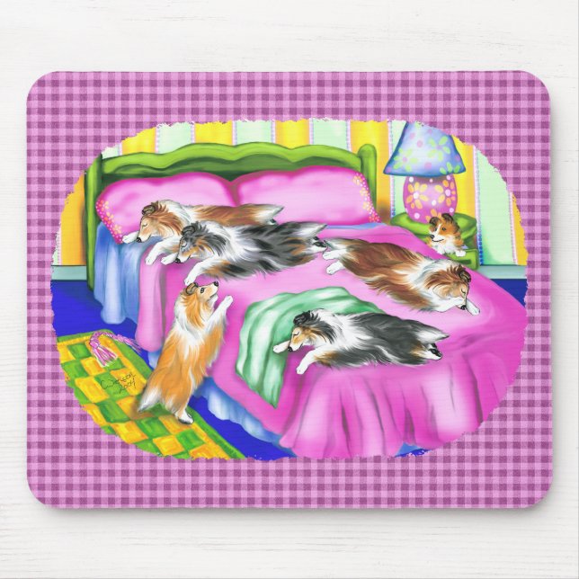 Mousepad Sheltie Pink Comfort (Frente)