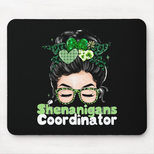Mousepad Shenanigans Coordenadora Dia de São Patrício Mulhe (Frente)