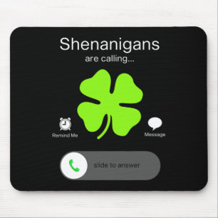 Mousepad Shenanigans Divertidos Chamam De Irlandês Dia de S