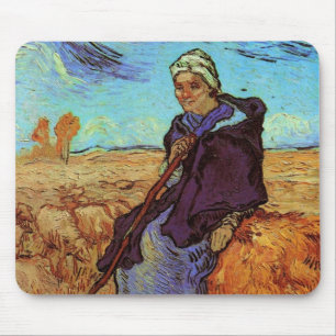 Mousepad Shepherdese (após Millet) por Vincent van Gogh