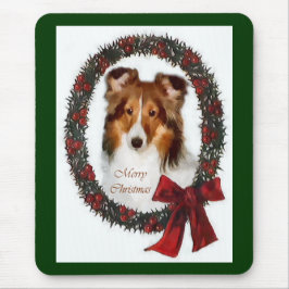 Mousepad Shetland Sheepdog Sheltie presentes de Natal