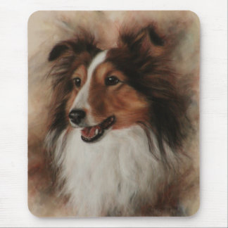 Mousepad Shetland Sheepdog Sheltie sorrindo
