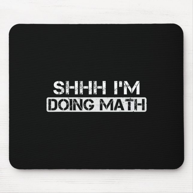 Mousepad Shhh, estou a fazer um trabalho de construção de u (Frente)