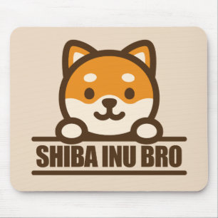 Mousepad SHIBA INU BRO  - Design Legal do Irmão do Shiba In