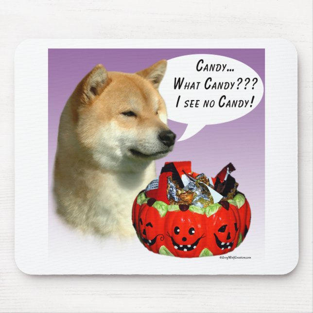 Mousepad Shiba Inu Halloween (Frente)