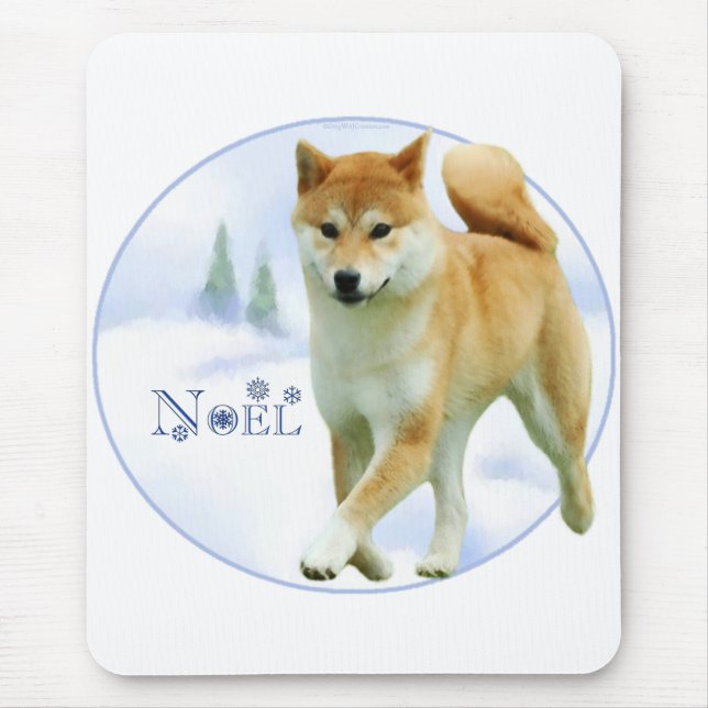 Mousepad Shiba Noel (Frente)