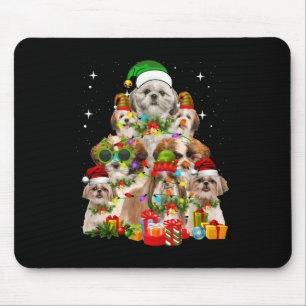 Mousepad Shih Tzu Árvore de Natal