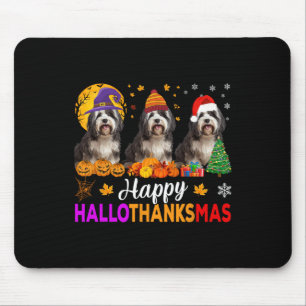 Mousepad Shih Tzu Dog Halloween Natal Hallothanksmas 1