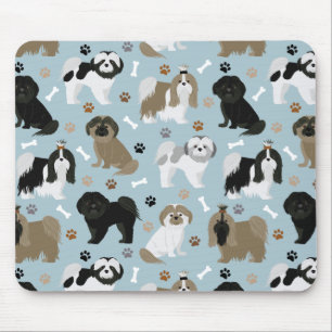 Mousepad Shih Tzu Dogs Paws e Bones