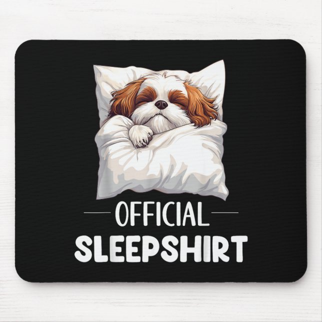 Mousepad Shih Tzu Sleepshirt Cute Dog Lover Pajama Sleepwea (Frente)