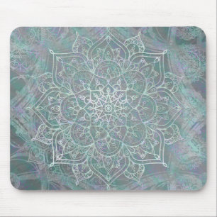 Mousepad Shimmer Iridescente Mandala Boho Chic