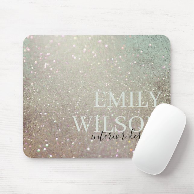 Mousepad Shimmer Verde-Rosa-Rosa Elegante (Com mouse)