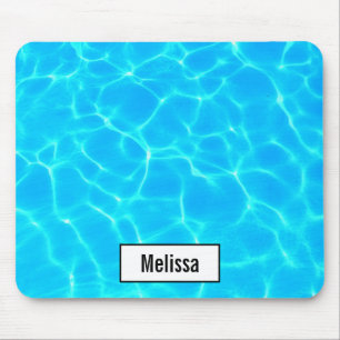 Mousepad Shimmering Blue Piscina Water Refletions Foto
