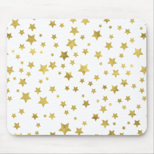 Mousepad Shimmery Goldstars - Padrão de Ouro