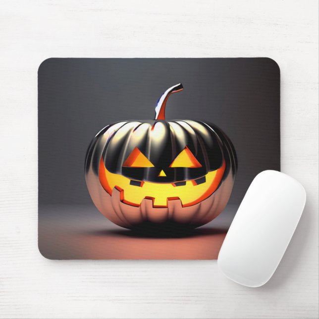 Mousepad Shiny Pumpkin Halloween (Com mouse)