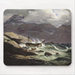 Mousepad Shipwreck na costa norueguesa, 1831
