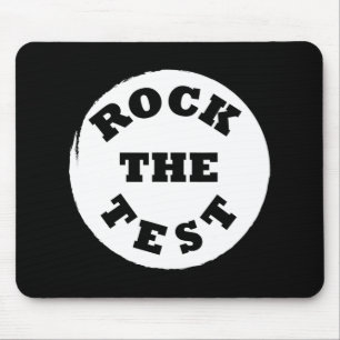 Mousepad Shirt Rock The Test Men School