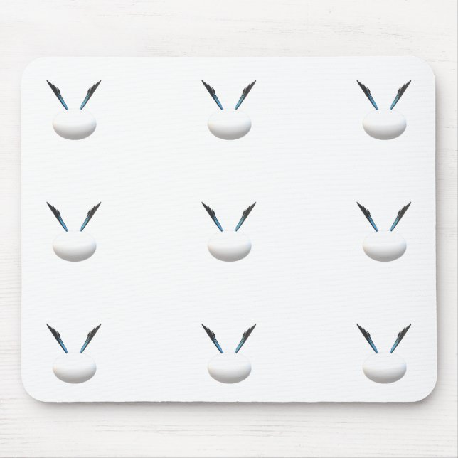 MOUSEPAD SHITING WHITE GLOBES MODERN ART LESS É MAIS (Frente)