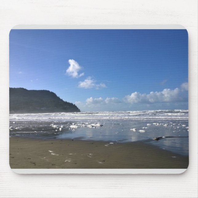 Mousepad Shore marinha no inverno, Costa do Oregon (Frente)