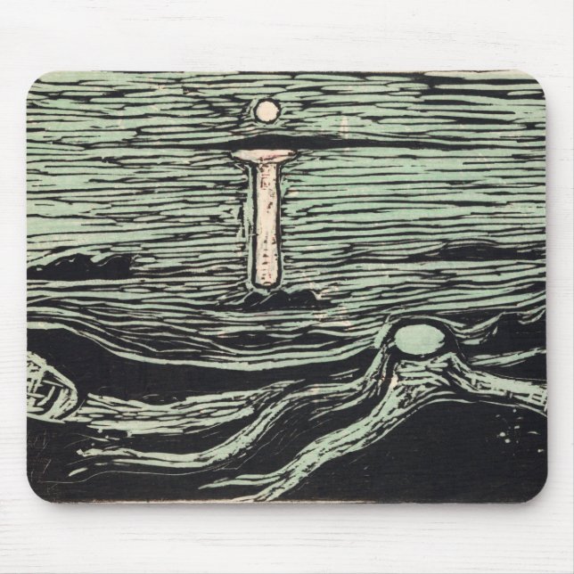 Mousepad Shore Mística (1897) por Edvard Munch (Frente)