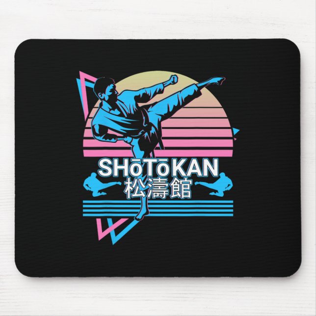 Mousepad Shotokan Karate Artes Marciais Japonesas Retro 1 (Frente)