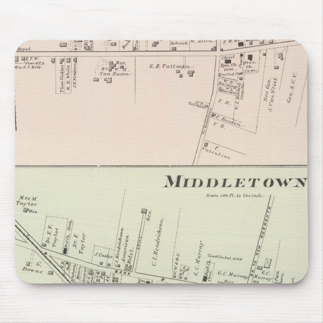Mousepad Shrewsbury Middletown, Nova Jersey (Frente)