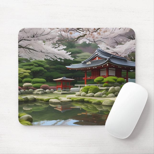 Mousepad Shrine do Jardim Florestal Sakura (Com mouse)