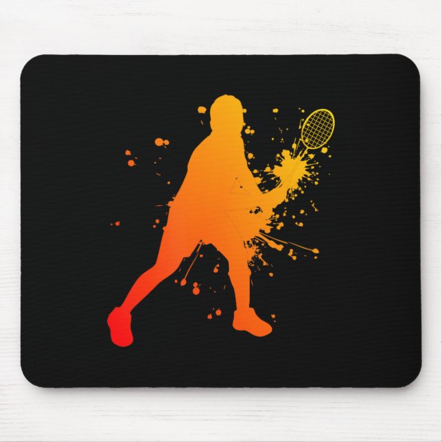 Mousepad Shuttle Womens Badminton Player Mens Squash  (Frente)