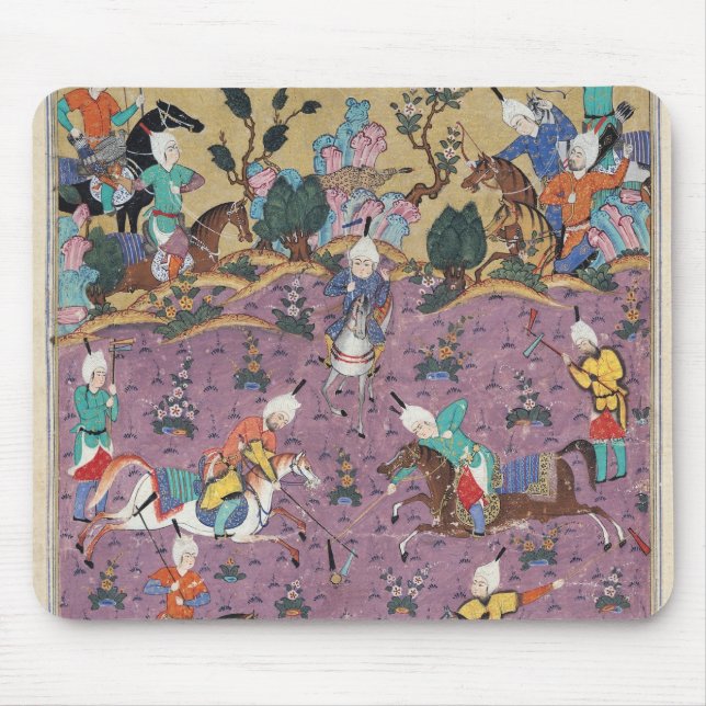 Mousepad Siavosh que joga o polo com Afrasiab (Frente)