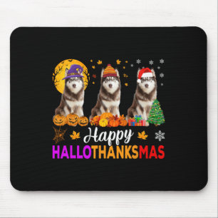 Mousepad Siberian Husky Dog Halloween HalloObrigado