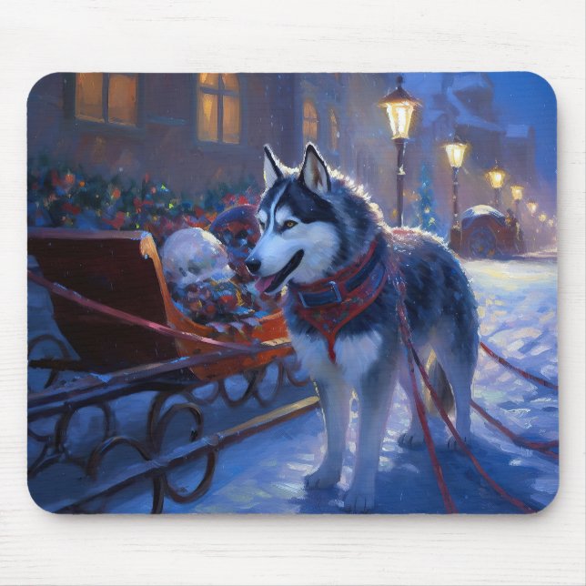 Mousepad Siberian Husky Natal Fesason (Frente)