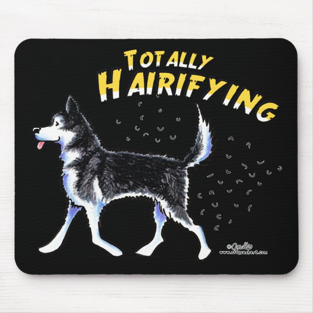Mousepad Siberian Husky totalmente hairipador (Frente)