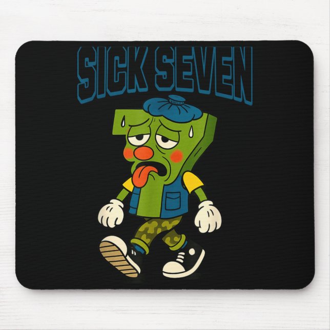 Mousepad Sick Seven 67 Halloween Costume For Pular Design  (Frente)