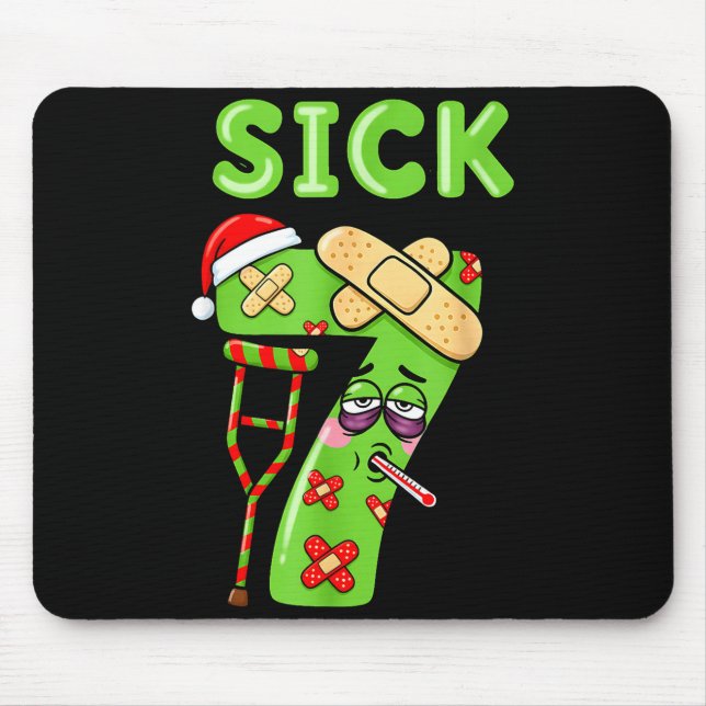 Mousepad Sick Seven Meme 67 Six Seven Santa Hat Christmas P (Frente)