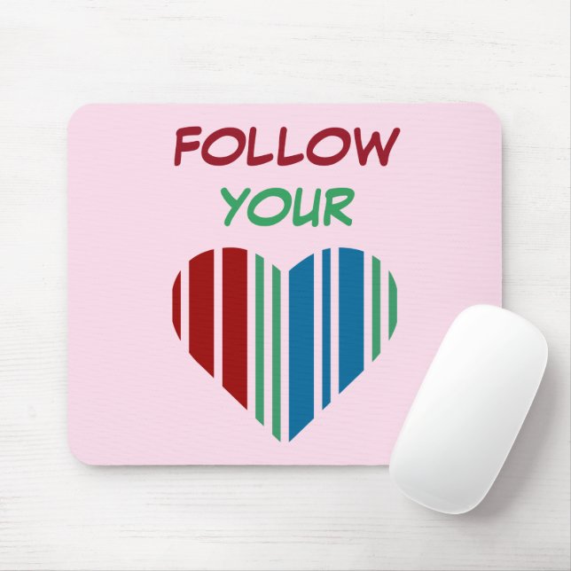 MOUSEPAD SIGA SEU CORAÇÃO (Com mouse)
