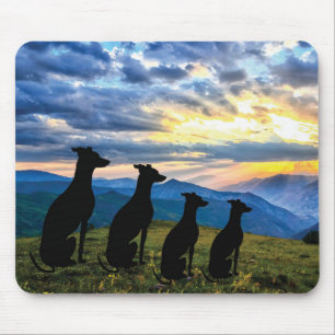 Mousepad Sighounds - Greyhound Sunset