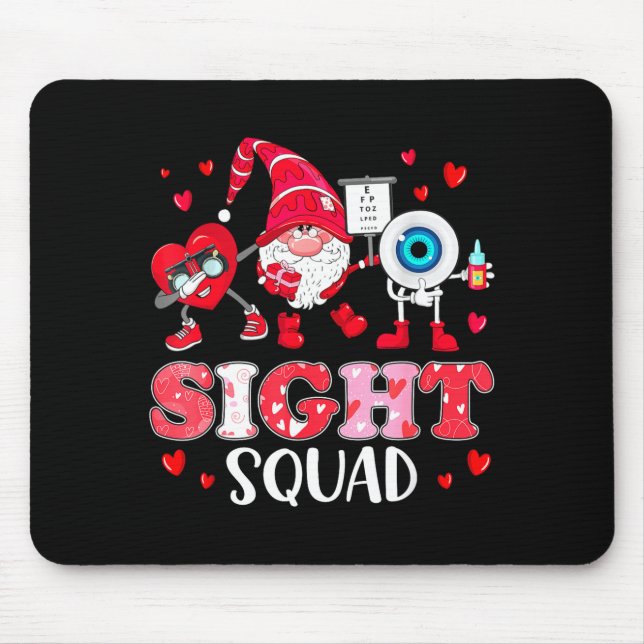 Mousepad Sight Squad Optician Optometrist Dabbing Heart Val (Frente)